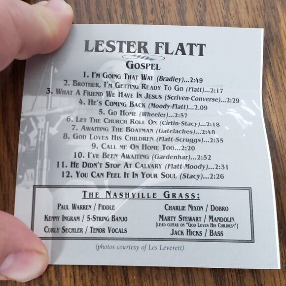 Lester Flatt Gospel Cassette In Very Good Condition - Picture 3 of 3